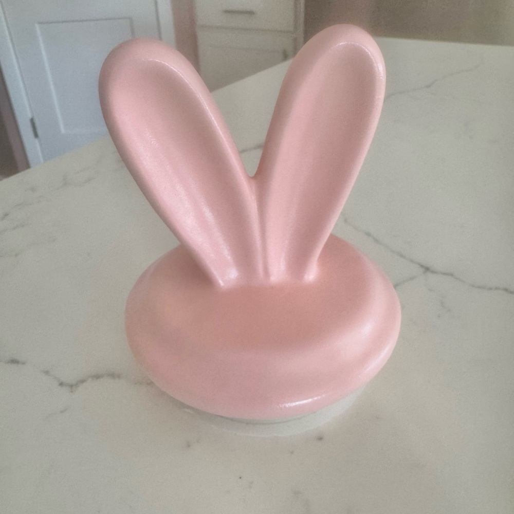 Pink Bunny Ear Ring Holder